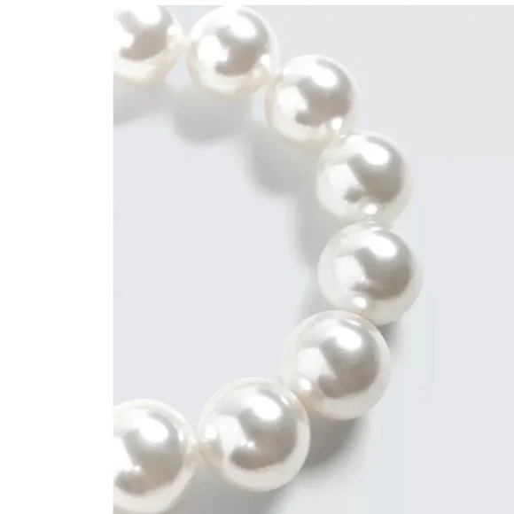 Zara Oversize Faux Pearl Necklace Harry Lambert For Zara Disney Bead - Picture 4 of 13